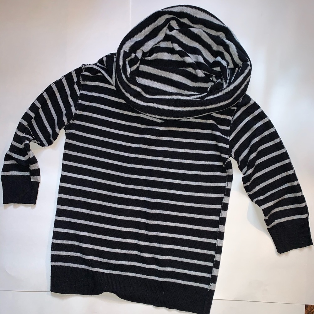 Rachel Roy Striped Cowl Neck Sweater